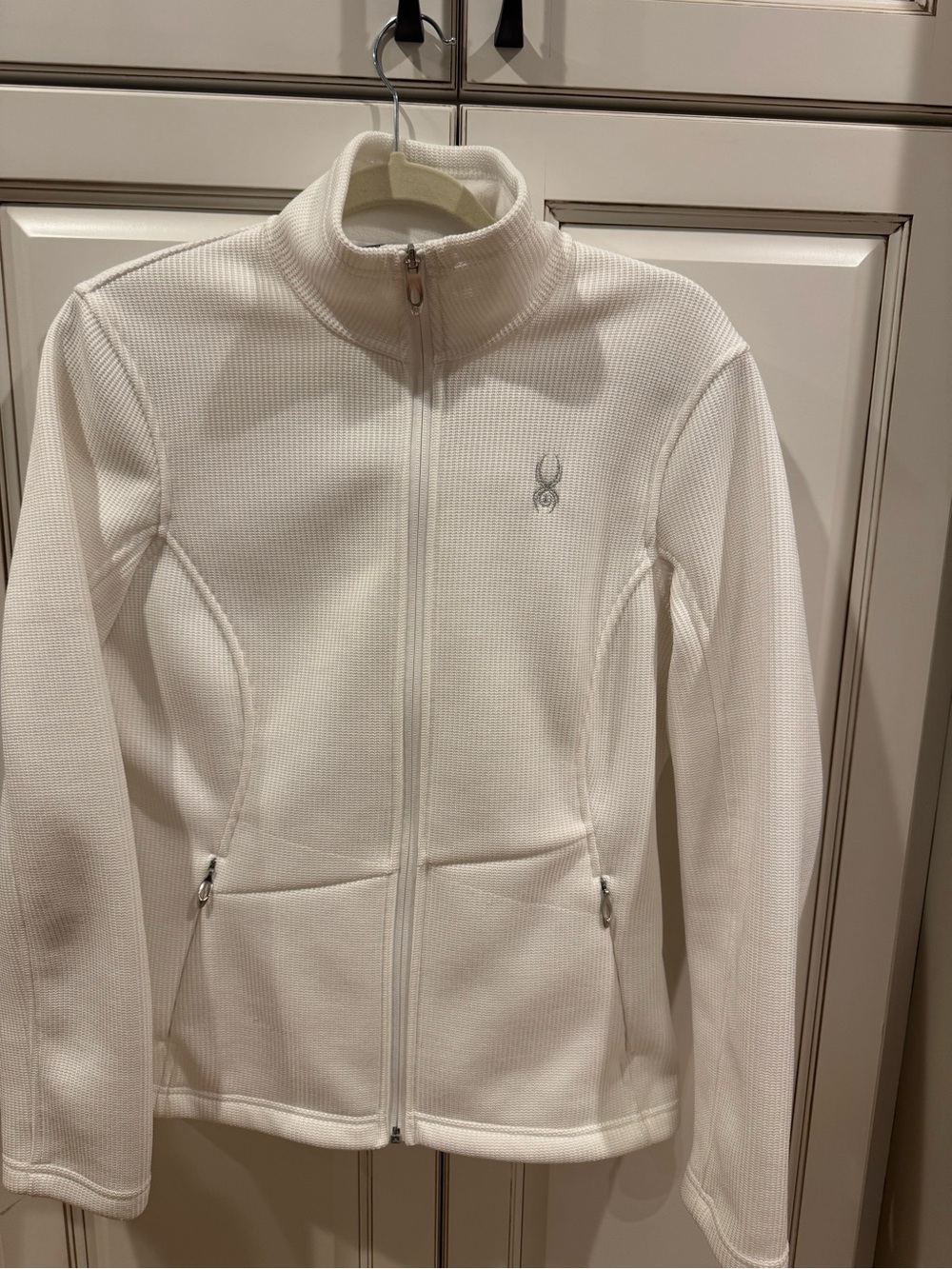 Spyder White Full-Zip Utility Jacket
